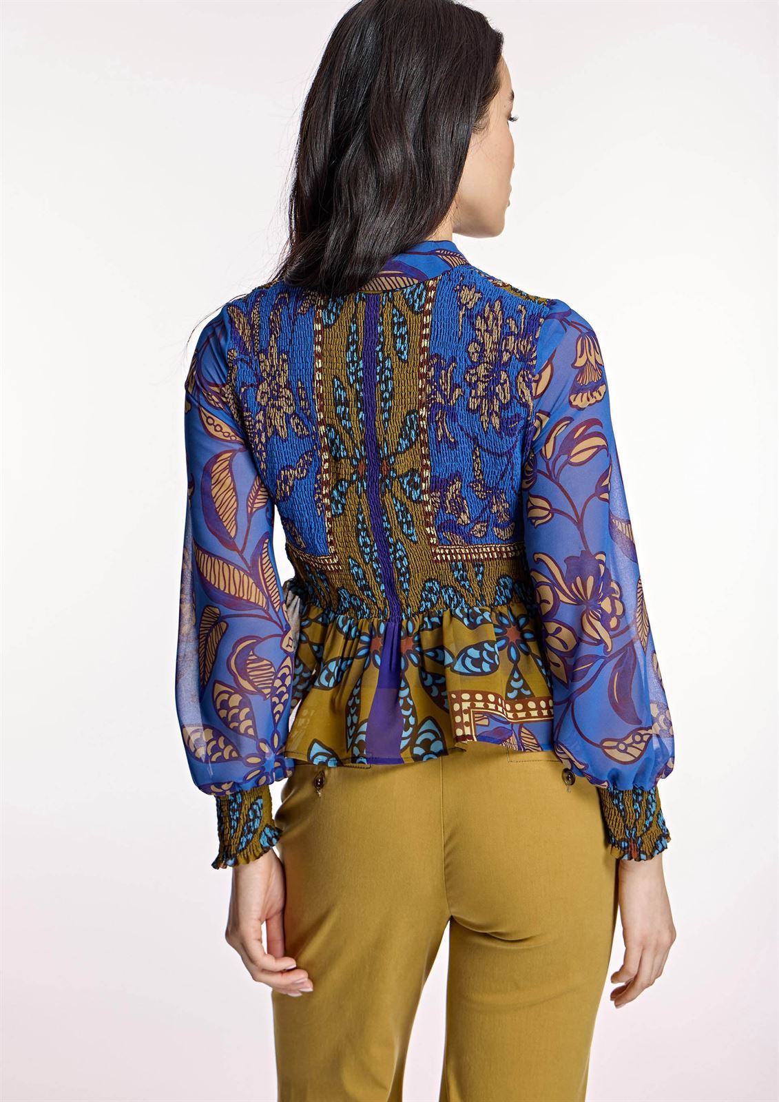 ALBA CONDE Blusa Estampada Azul - Imagen 2