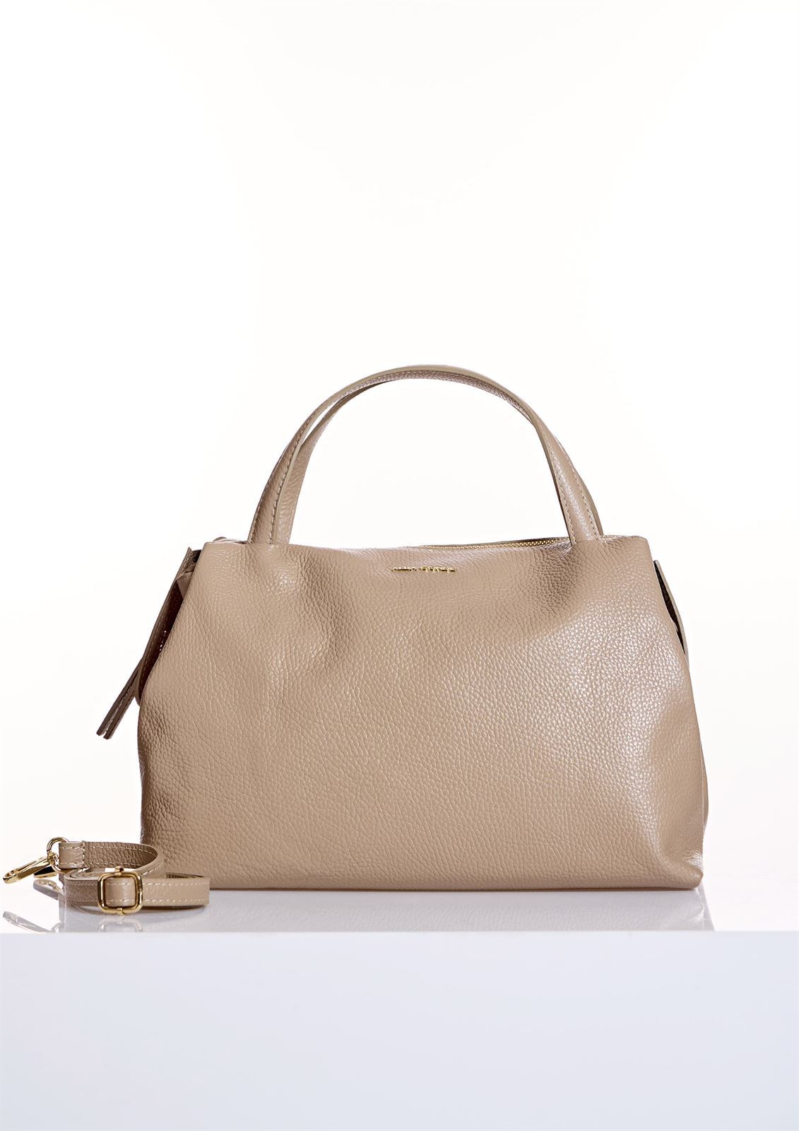 ALBA CONDE Bolso Maxi Piel Beige - Imagen 5