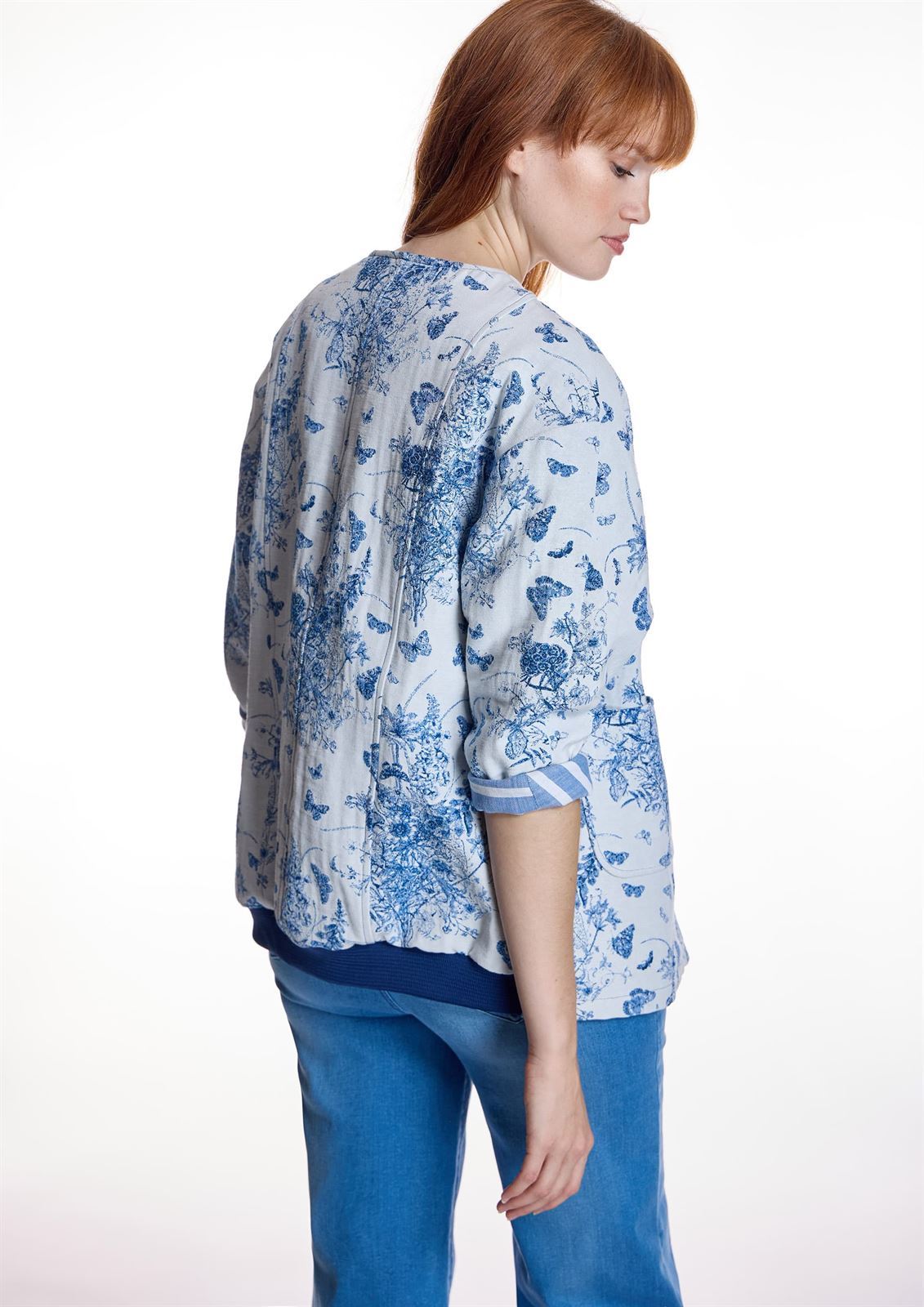 ALBA CONDE Bomber Estampada Azul - Imagen 5