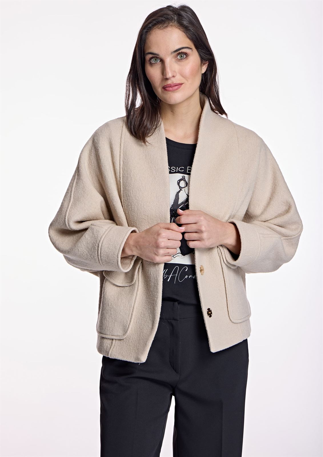 ALBA CONDE Chaqueta Beige con Bolsillos - Imagen 3