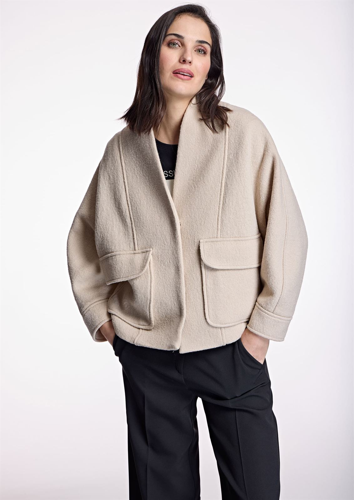 ALBA CONDE Chaqueta Beige con Bolsillos - Imagen 4