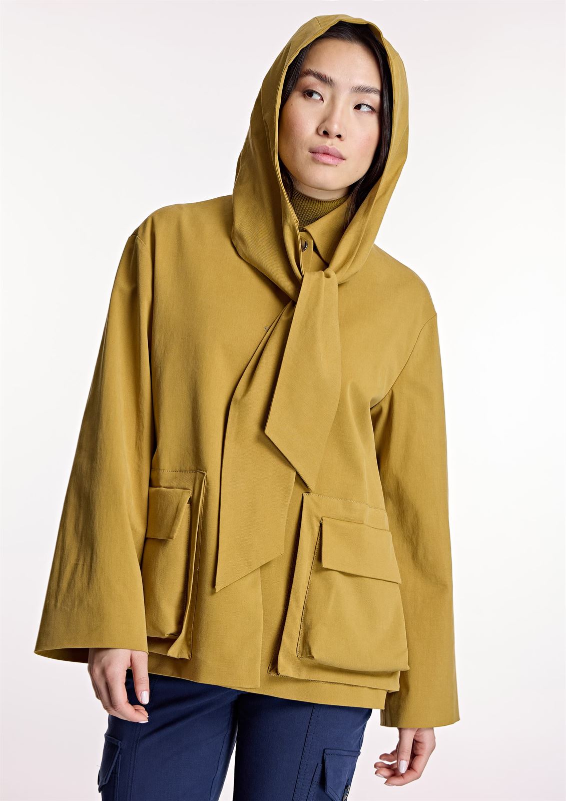 ALBA CONDE Chaqueta Camel con Capucha - Imagen 1