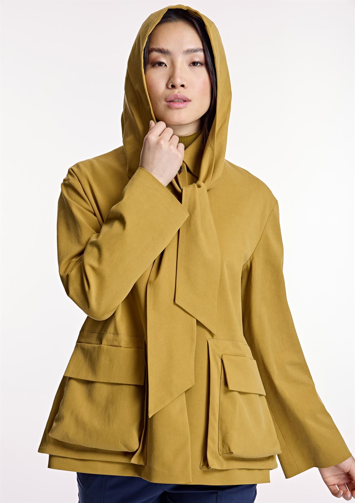 ALBA CONDE Chaqueta Camel con Capucha - Imagen 3