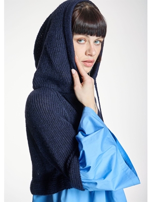 ALBA CONDE Jersey Combinado Azul - Imagen 2