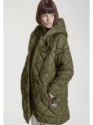 ALBA CONDE Parka Acolchada Kaki - Imagen 2