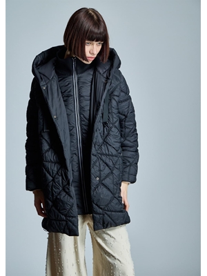 ALBA CONDE Parka Acolchada Negra - Imagen 2
