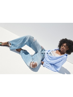 CAMBIO Vaquero PALAZZO CROPPED - Imagen 2