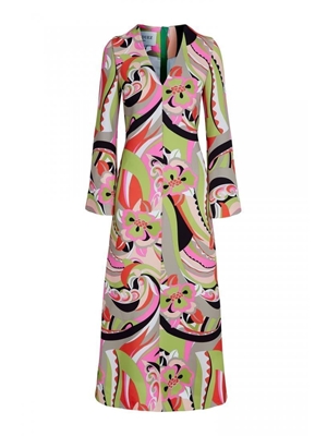 JORGE VAZQUEZ Vestido Crepe Estampado - Imagen 2